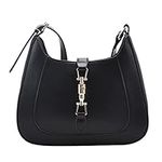 CARZA Shoulder Bag Purse for Women, Handbag Crossbody Bag Underarm PU Leather Wallet Tote, Black