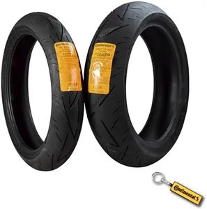 Continental Conti Sport Attack 2 120/70ZR17 Front & 160/60ZR17 Rear Sports Motorcycle Tires - High-Performance Grip, Enhanced Stability, and Quick Warm-Up 120/70-17, 160/60-17 with Keychain