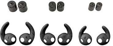 Walker's 25 NRR Replacement Tips & Fins Pack for Silencer 2.0 Rechargeable Shooting Hunting Hearing Protection Earbuds | 3 Pairs of Tips, 3 Pairs of Fins - S/M/L