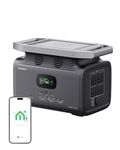 GROWATT Portable Power Station 1382Wh: Infinity 1300 Solar Generator with Lifepo4 Battery 1800W AC Output, 1.8H Full Charge Generators for Camping, Home, Emergency Backup,Power Outages