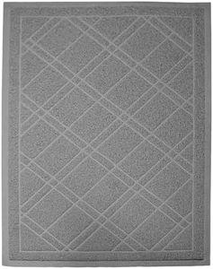 Iprimio Cat Litter Box Mat, 42x36", Gray - Cat Litter Trapping Mat - Mesh Mat Catches Litter - Kitty Litter Mat - Large Cat Litter Mat - Repels Odor, Easy Clean Non Slip Kitty Litter Trapper Mats