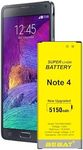 BEBAT Replacement for Samsung Galaxy Note 4 Battery,5150mAh High Capacity Battery for Samsung Galaxy Note 4 N910, N910U 4G LTE, N910V(Verizon), N910T(T-Mobile), N910A(AT&T), N910P(Sprint),EB-BN910BBE