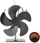 AGbowl 5 blade thermal power plant fan, suitable for wood/log burners/fireplaces, providing 90% more warm air than a 2-blade fan Simplicity