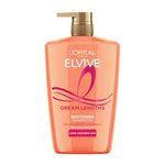 L'Oréal Paris Elvive Dream Lengths Restoring Shampoo, With Vegetal Keratin & Castor Oil, Helps Repair & Reinforce Fragile Lengths, Seals Split Ends, 1000ml