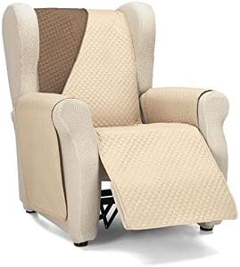 Martina Home Diamond Funda Cubre Sofá,Protector para Sofás Acolchado Reversible,Beige/Marrón, 1 Plaza/Relax