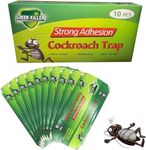 Cockroach Traps Non-Toxic and Eco-Friendly, Strong Adhesion, No Smell, Pack of 10