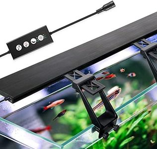 LED Éclairage Aquarium, Réglable 24/7 Clipsable LED Aquarium à Spectre Lampe avec 158 LEDs, 36W 2778lm pour les plantes et aquariums (36-42 pouces)
