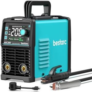 bestarc Stick Welder, 200Amps Large LED Display ARC/Lift TIG Welding Machine, 110V/220V Dual Voltage, IGBT Inverter Synergic Control Portable MMA Welder Machine with Hot Start, Arc Force and VRD