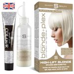 Platinum Blonde Hair Dye with added Plex Hair Care Conditioner, Permanent Hair Colour with Natural Platinum Hair Toner for Blonde Hair, Vegan Hair Dye, Cruelty-Free - Smart Beauty Hair Colour