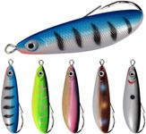 AMHDV Weedless Minnow Hard Lures Topwater Fishing Bait for Freshwater Saltwater (Pack of 5) (8g/0.28oz)