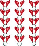 THE TWIDDLERS - 15 Christmas Felt Headbands Antler Reindeer Head Boopers Festive Costume Fancy Dress Up Accessories for Xmas Party