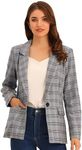 Allegra K Women's Casual Blazer Not