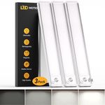 Motion Sensor LED Under Cabinet Kitchen Lights 30CM, - 2200mAh Long-Lasting Battery Operated Cupboard Light, 6000K Super Bright & Rechargeable Strip Lighting, Dimmable, Magnetic Closet Light - 3 Pack