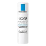 La Roche Posay Nutritic Lips, Hydrating Lip Balm for Very Dry Lips, Soothes Chapping, With Shea Butter, Glycerin & Ceramides, Fragrance Free, Recommended by Dermatologists, 4.7ml
