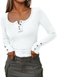 Kissfix Womens White Shirts Long Sl