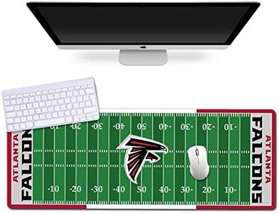 Large Gaming Mouse Pad, Mousepad with Non-Slip Rubber Base for Laptop Computer Desktop Keyboard,Football Fans Red Design Boy Mat Husband Gift
