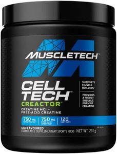 MuscleTech Unflavored Cell Tech Creactor Powder, 231 g