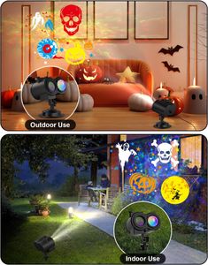 COOLWUFAN 2-in-1 Projector Light – LED Night Lamp for Home