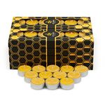 96 Unique Style Beeswax Tealight Candles