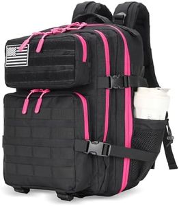 Lovelinks21 25L Tactical Backpack Waterproof Military Backpack for Men and Women Assault Pack Small Travel Backpack, Neon Pink, 25L, Daypack Backpacks