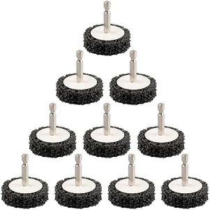 ZORUNNA 2" 10Pcs Strip Disc with 1/4" Hex Shank, Paint Stripper Wheel for Rust Removal Removing Paint, Cleans Welds.