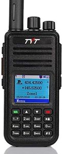 TYT MD-UV380 Dual Band Ham Amateur DMR Tier II/Analog Two Way Radio, VHF/UHF Handheld Transceiver with Color LCD Display, High Gain Antenna