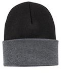 Port & Company Unisex-Adult Knit Cap (CP90) -Black/ATHL -OSFA