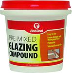 Red Devil 0662 Pre-Mixed Siliconized Acrylic Glazing Compound, White, 5 Pint