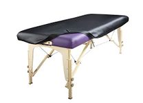 Vinyl Massage Table Protector Cover Fitted (Black)