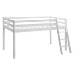 Home Detail Kids Bunk Bed Frame Mid Sleeper Children’s Single Bed Sleeper for Children, Single Wooden Bunk Beds, Frames & Bases Available in White or Grey… (White)