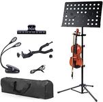 Klvied Metal Violin Music Stand wit