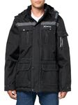 Arctix Men's Performance Tundra Jacket With Added Visibility, Black, Large