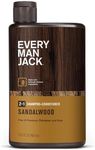 Every Man Jack Sandalwood Daily Shampoo, 13.5 Fluid Ounce -- 1 each.