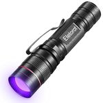 Eletorot UV Torch LED Black Light Flashlight Ultraviolet Torch 395nm Lights, 3-Modes Light, Find Pet Urine Stains on Clothes Floor Carpet Rugs and Authenticate Currency