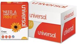 Universal 21200 Copy Paper, 92 Brightness, 20lb, 8-1/2 x 11, White (Case of 5000 Sheets)