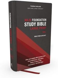 NKJV, Foundation Study Bible, Large Print, Hardcover, Red Letter, Comfort Print: Holy Bible, New King James Version