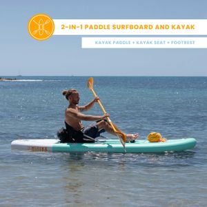 HUIIKE 10ft Inflatable Paddle Board – Stand Up SUP with Accessories