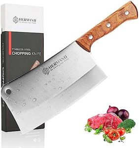 Butcher Knife, Meat Cleaver Knife, 8 Inches Chopping Knife, Super Strong Makes Heavy Duty Easy(Upgraded English Package)