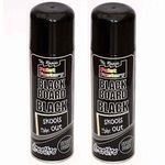 Ik-Onkar 2x 250ml Blackboard Black Chalk Board Chalkboard Spray Paint Can Matt School