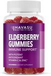 Sambucus Black Elderberry Gummies for Adults | Powerful Antioxidants Packed in Elderberry with Zinc and Vitamin C | Elderberry Vitamins with Elderberry Extract to Help Boost Immune Support