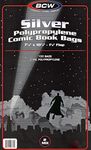 500 Ct. Silver Comic Book Poly Bags (7 1/8 X 10 1/2 + 1 1/2 Inch Flap)
