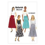 Butterick Patterns 6249, Misses Skirt,Sizes, Wool, Multi-Colour, A5 (6-8-10-12-14)