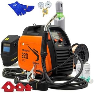Kemppi MinarcMIG 220 Auto – Tragbares Inverter MIG MAG Schweißgerät mit Synergischem Automatikmodus, 220A Leistung und Fülldraht-Option ohne Gas für Profis