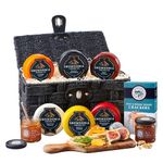 Snowdonia Cheese Company Indulgent Cheese Hamper | Gift Basket | 6 Award Winning Cheeses, Chutney, Spelt & Natural Yoghurt Crackers | Delivered Chilled