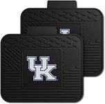 FANMATS 12284 NCAA Kentucky Wildcats Back Row Utility Car Mats - 2 Piece Set, 14in. x 17in., All Weather Protection, Universal Fit, Deep Resevoir Design, Molded Team Logo