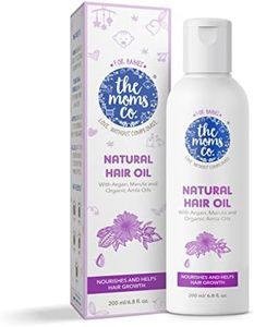 The Moms Co. Virgin Coconut Natural 10-in-1 Baby Hair Oil with Argan, Marula, Avocado, Bhringraj and Organic Amla, 200 ml