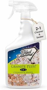 Black Diamond Stoneworks GRANITE PLUS! 2 in 1 Cleaner & Sealer for Granite, Marble, Travertine, Limestone, Ready to Use! (1-Quart)