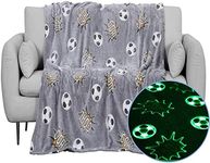 Glow in The Dark Blanket Soccer for