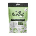 Pooch & Mutt - Superfood Dog Mini Dental Sticks, Spirulina and Mint Flavour Dog Dental Chew, 1 pack of 7 sticks