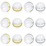 Earring Backs Rubber Earring Backs Replacements,KMEOSCH Soft Silicone Earring Backs Stopper For Studs,Clear Plastic Comfort Small Earring Backs For Hook Earrings